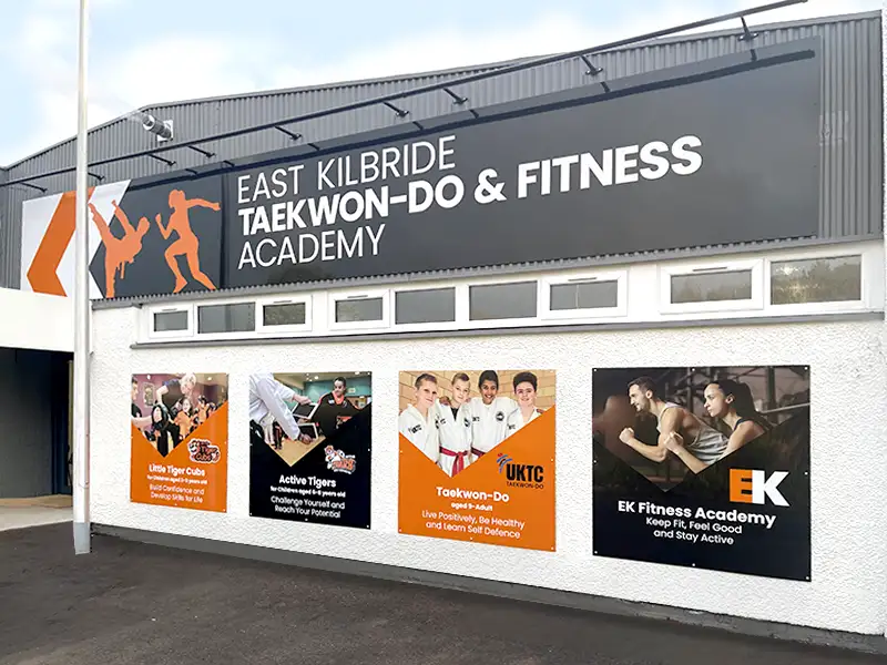 External view of the East Kilbride Taekwon-do and Fitness Academy entrance to the building
