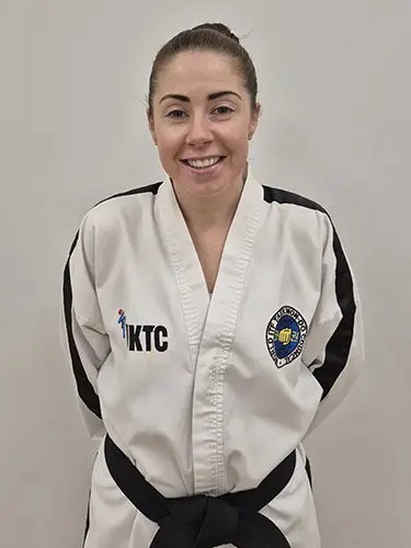 Lead Taekwon-do instructor Stacey Cummings